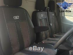 Ford Transit Custom 2014-2020 Artificial Leather & Alicante Tailored Seat Covers