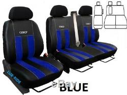 Ford Transit Custom 2014-2020 Artificial Leather & Alicante Tailored Seat Covers