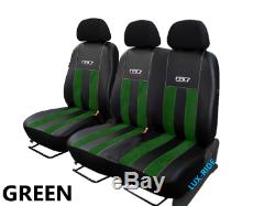 Ford Transit Custom 2014-2020 Artificial Leather & Alicante Tailored Seat Covers