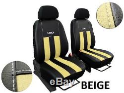 Ford Transit Custom 2014-2020 Artificial Leather & Alicante Tailored Seat Covers