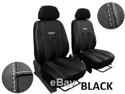 Ford Transit Custom 2014-2020 Artificial Leather & Alicante Tailored Seat Covers