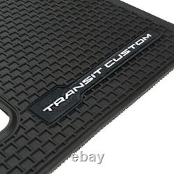 Ford Transit Custom 2016 Front Rear Rubber Floor Mats With Logo 594 595