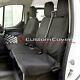 Ford Transit Custom 2018 + Tailored Single/double Front Seat Covers Black 102