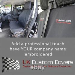 Ford Transit Custom 2019+ Single/single Front Seat Covers Inc Embroidery 275 Bem