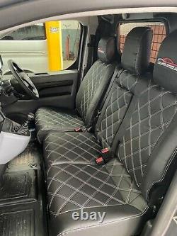 Ford Transit Custom 2020 2021 2022 Alcantara/ Eco Leather Car Seat Covers 2+1