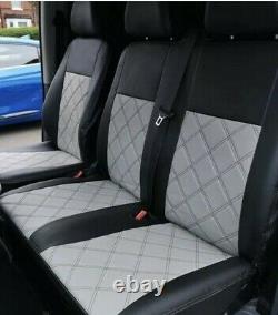 Ford Transit Custom 2020 2021 2022 Alcantara/ Eco Leather Car Seat Covers 2+1