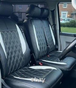 Ford Transit Custom 2020 2021 2022 Alcantara/ Eco Leather Car Seat Covers 2+1