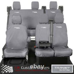 Ford Transit Custom 2020+ All Seat Covers & Transit Custom Embroidery 431 432 G