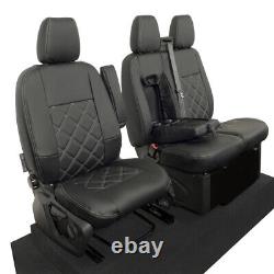 Ford Transit Custom 2021+ Leatherette Front Seat Covers Screen Wrap Logo 722 237
