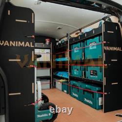 Ford Transit Custom 2023- LWB Hexaboard MakPac/Toolbox Full Van Racking