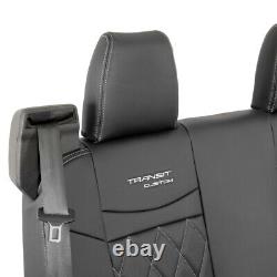 Ford Transit Custom Active (2013 On) Leatherette Rear Seat Covers & Logo 759 B