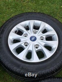 Ford Transit Custom Alloy Wheels Continental Tyres Gloss Silver Mk9 Mk8 Mk7