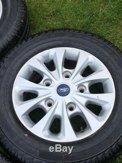 Ford Transit Custom Alloy Wheels Continental Tyres Gloss Silver Mk9 Mk8 Mk7