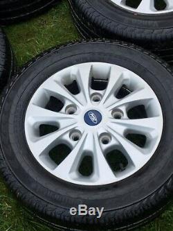 Ford Transit Custom Alloy Wheels Continental Tyres Gloss Silver Mk9 Mk8 Mk7