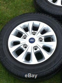 Ford Transit Custom Alloy Wheels Continental Tyres Gloss Silver Mk9 Mk8 Mk7