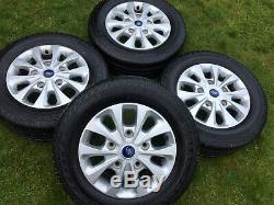 Ford Transit Custom Alloy Wheels Continental Tyres Gloss Silver Mk9 Mk8 Mk7