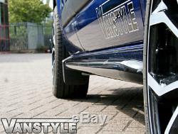 Ford Transit Custom Black Sportline Side Bars Lwb 2012+ Tourneo Tough Bar Guard