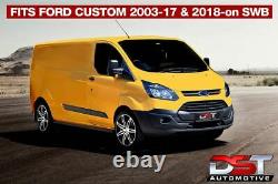 Ford Transit Custom Black Sportline Side Bars Swb 2012+ Oem Quality Van Tourneo