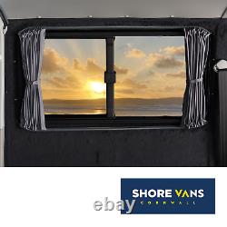 Ford Transit Custom Blackout Curtains LWB CAMPERVAN TAILGATE SET GREY