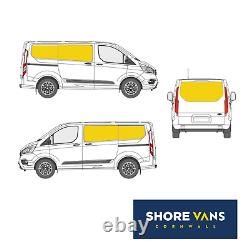 Ford Transit Custom Blackout Curtains TWIN SLIDER FULL TAILGATE LWB BLACK