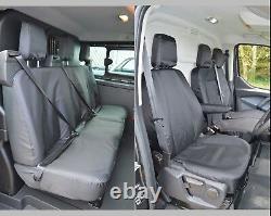 Ford Transit Custom CREW CAB Heavy Duty Tailored Seat Covers ALL models 2013-20