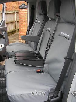 Ford Transit Custom Cab in 2013-2018. Tailored Seat Covers. With Free Embroidery