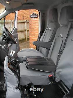 Ford Transit Custom Cab in 2013-2018. Tailored Seat Covers. With Free Embroidery