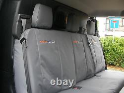 Ford Transit Custom Cab in 2013-2018. Tailored Seat Covers. With Free Embroidery