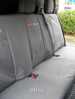 Ford Transit Custom Cab in 2013-2018. Tailored Seat Covers. With Free Embroidery