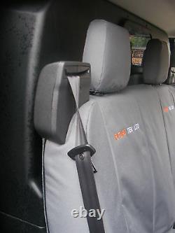 Ford Transit Custom Cab in 2013-2018. Tailored Seat Covers. With Free Embroidery