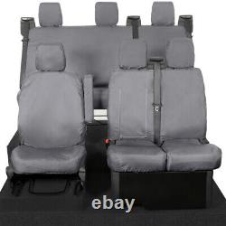 Ford Transit Custom Crew Cab 2019+ Front And Rear Seat Covers Grey 102 131