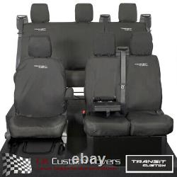 Ford Transit Custom Crew Cab 2023+ Front And Rear Seat Covers & Logo 581 582 B