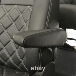 Ford Transit Custom DCIV 2013+ (5 Seat) Leatherette Seat Covers & Logo 807 757