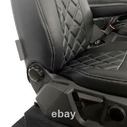 Ford Transit Custom DCIV Front Seat Covers Leatherette Black (2013-2023) 887