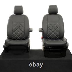 Ford Transit Custom DCIV Front Seat Covers Leatherette Black (2013-2023) 887