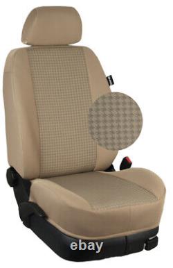 Ford Transit Custom Doka Measure Seat Covers Rear Seat 2nd Series Dallas/Beige/Beige