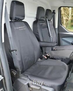 Ford Transit Custom EXTRA Heavy Duty 900d Tailored Seat Covers With Logos LWB