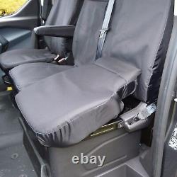 Ford Transit Custom EXTRA Heavy Duty 900d Tailored Seat Covers With Logos LWB