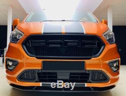 Ford Transit Custom Front Grille Gloss Black Styling New Shape