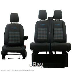 Ford Transit Custom Front INKA Tailored Seat Covers Black OEM Vinyl Leatherette