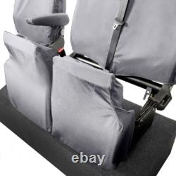 Ford Transit Custom Front Seat Covers Tailored (2024 Onwards) Grey 335