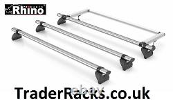 Ford Transit Custom H1 3 Bar Rhino KammBar Fleet & Rear Roller Roof Racks