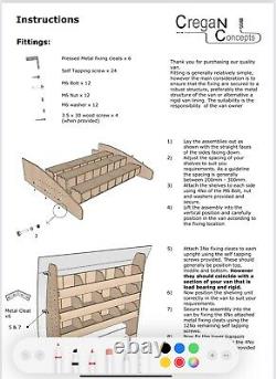 Ford Transit Custom L1 (SWB) Double Cab Plywood Van Racking, Hexaboard Black