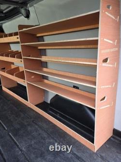 Ford Transit Custom L2 LWB Ply Van Racking 2012-2023. DOUBLE UNITS
