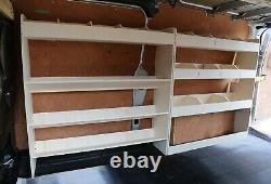 Ford Transit Custom LWB LIGHTWEIGHT Plywood Racking Shelving OS Angled F & Rear