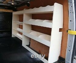 Ford Transit Custom LWB LIGHTWEIGHT Plywood Racking Shelving OS Angled F & Rear