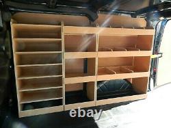 Ford Transit Custom LWB Plywood racking DS12 Split Comp, Van storage Solutions