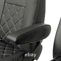 Ford Transit Custom Limited 2013+ Leather Front Rear Seat Covers Logo 583 757