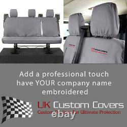 Ford Transit Custom Limited (2022+) Tailored Rear Seat Covers Embroidery 131 Gem