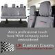 Ford Transit Custom Limited (2022+) Tailored Rear Seat Covers Embroidery 131 Gem